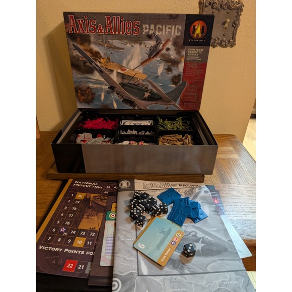 Axis & Allies The Pacific And D-Day 1944 Avalon Hill 2010 Boardgame Lot Axis And - Picture 2 of 3